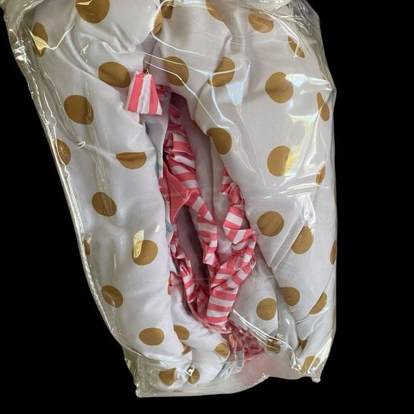 Boho Baby Crib Collection 8 Pc My Baby Sam Comforter Sheets Rail Cover Pink Gold - Picture 5 of 5